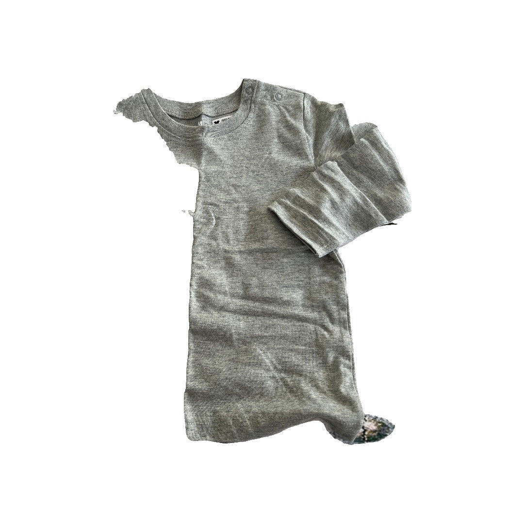 Primary Boys Grey Long Sleeve Shirt Size: 12-18 months Grey