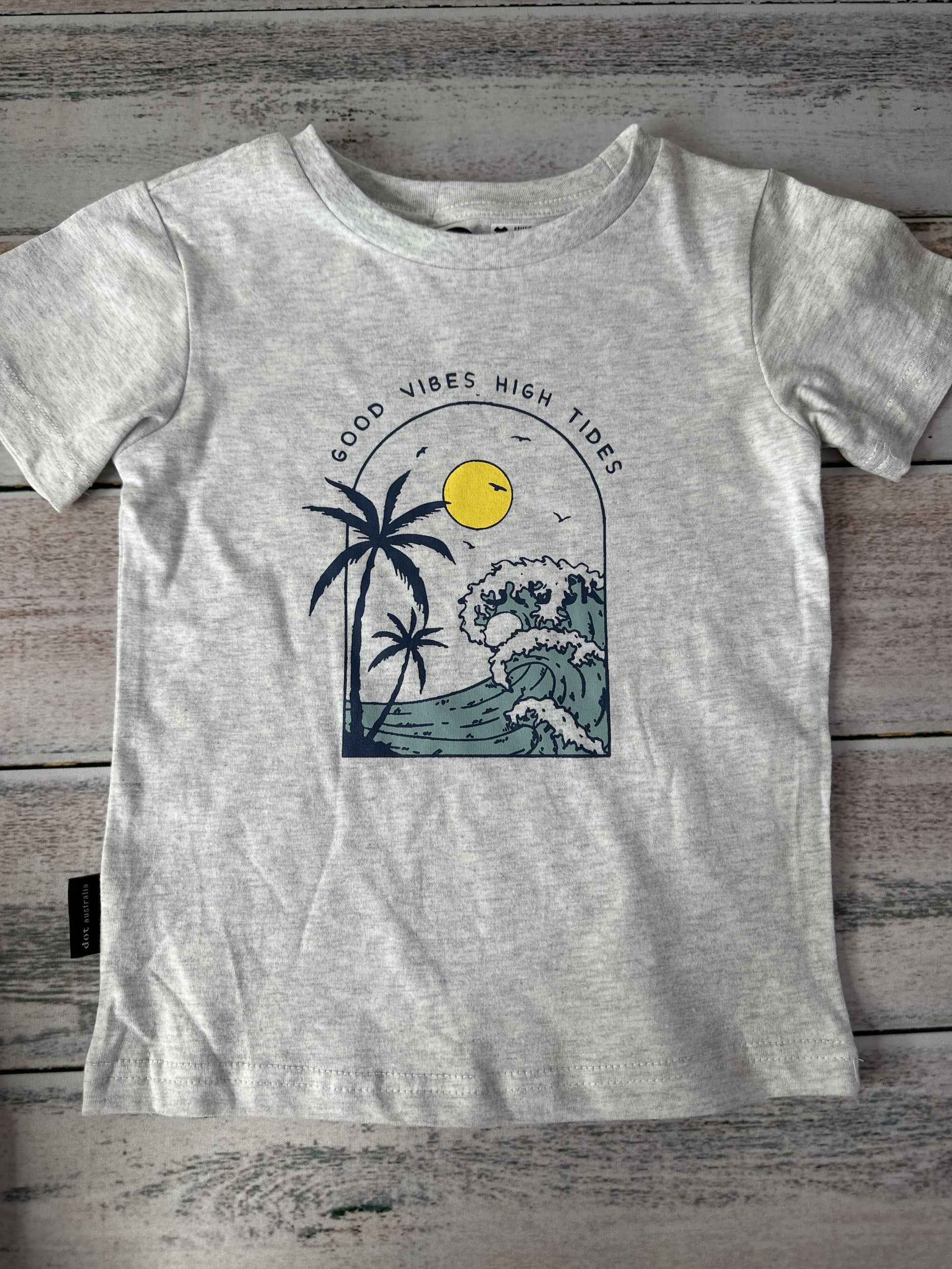 Dot Unisex Grey T-Shirt Size: 4T Grey