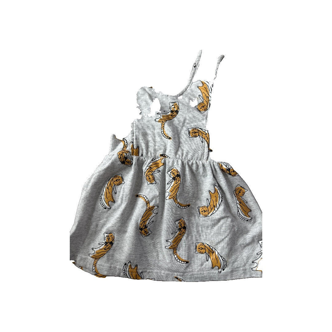 SOOK Girls Grey Dress Size: 24 months Grey