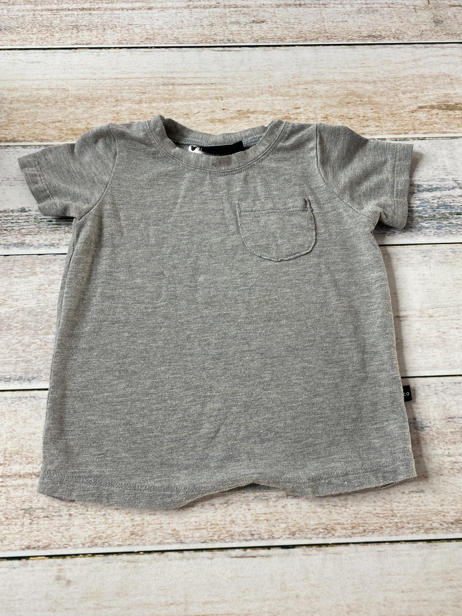 BabySprouts co Girls Grey T-Shirt Size: 12-18 months Grey