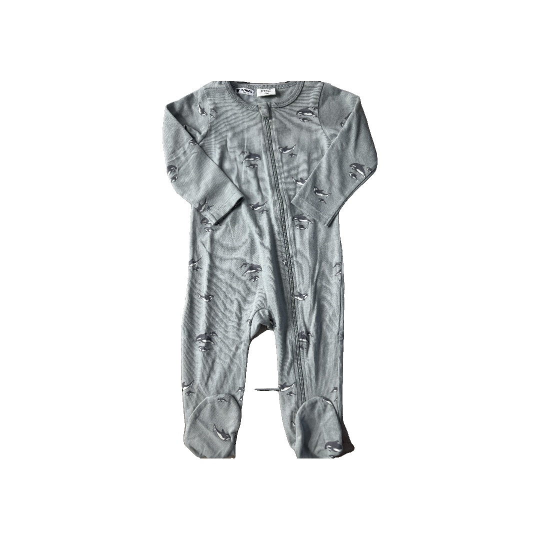 PNW Unisex Grey Pajamas Size: 6-9 months Grey