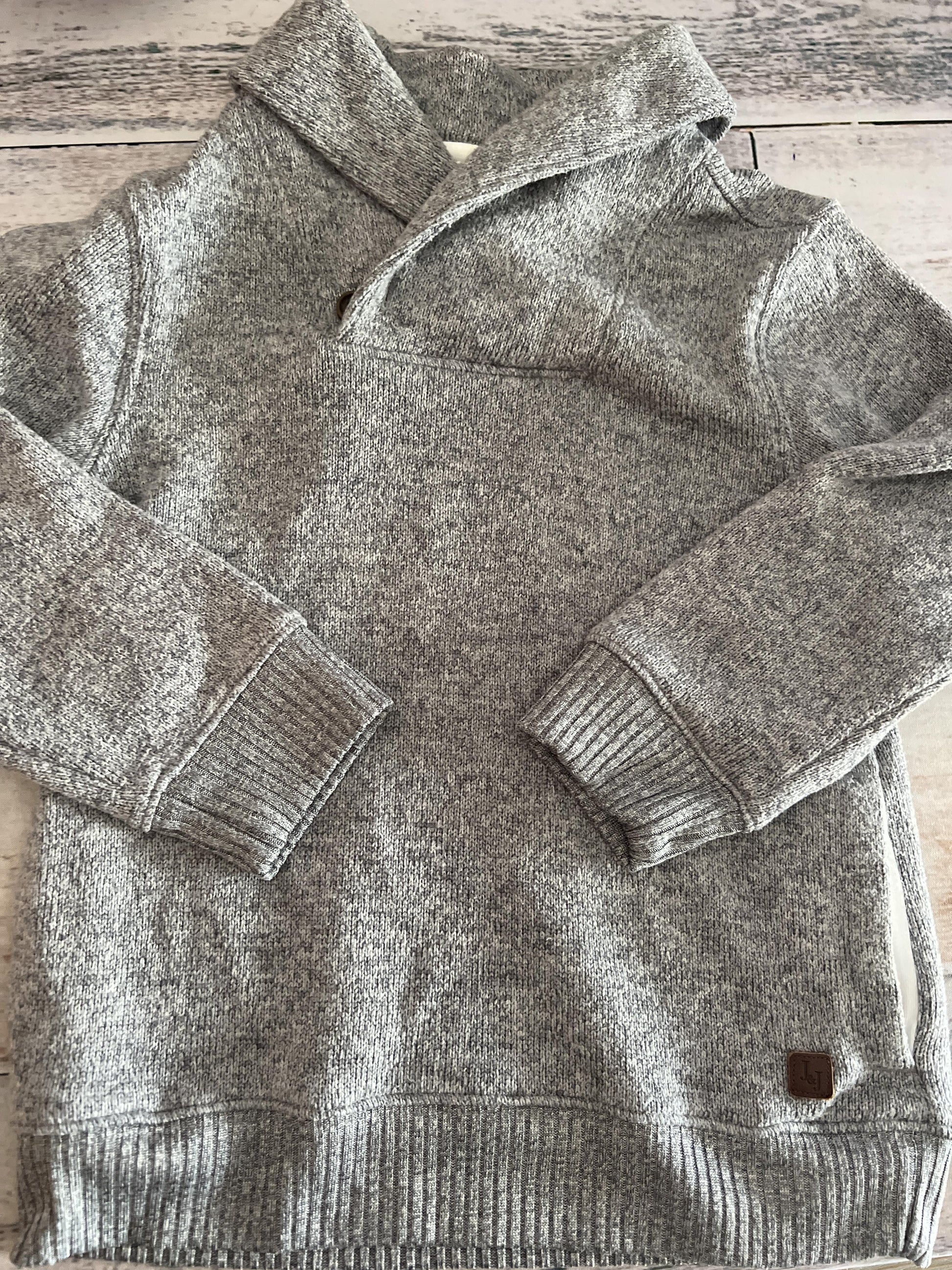 Janie and Jack Boys Grey Sweater Size: 4T Grey