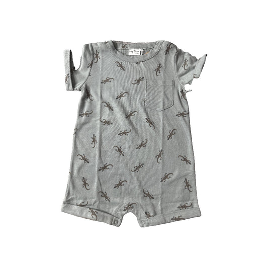 City Mouse Unisex Grey Romper Size: 12-18 months Grey