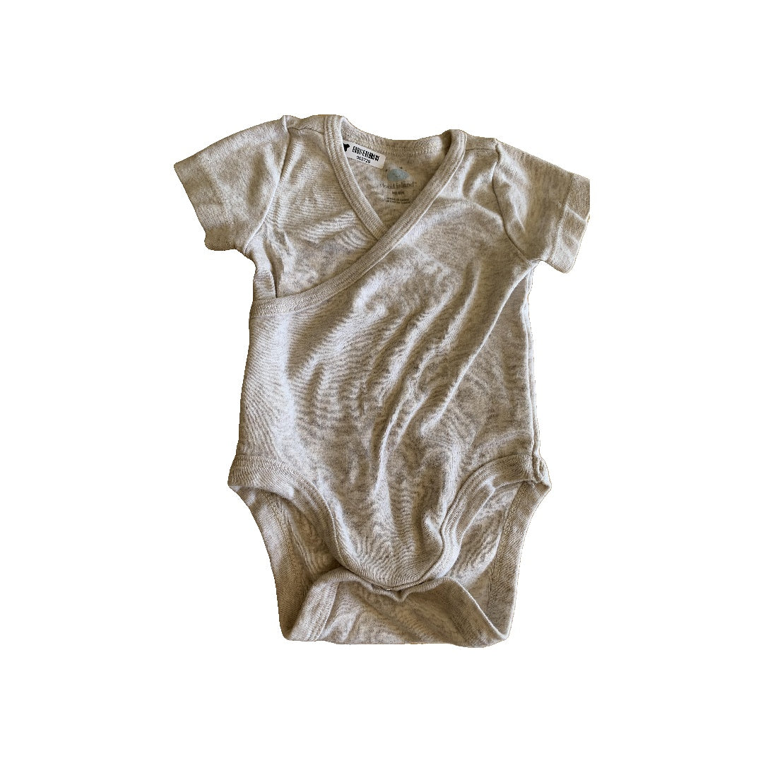 Boys Grey Onesie Size: Newborn Grey
