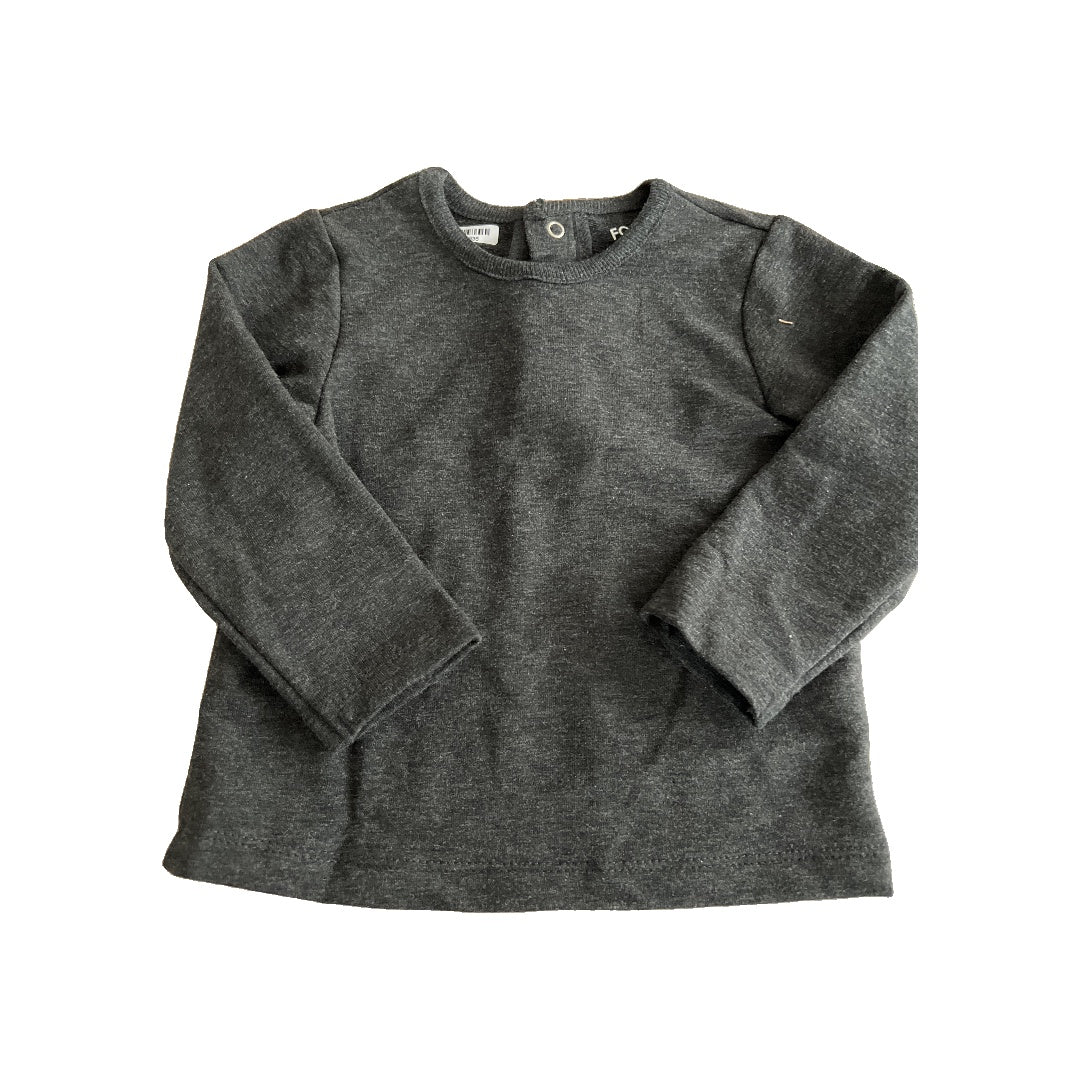Focus Boys Grey Long Sleeve Shirt Size: 12M Grey