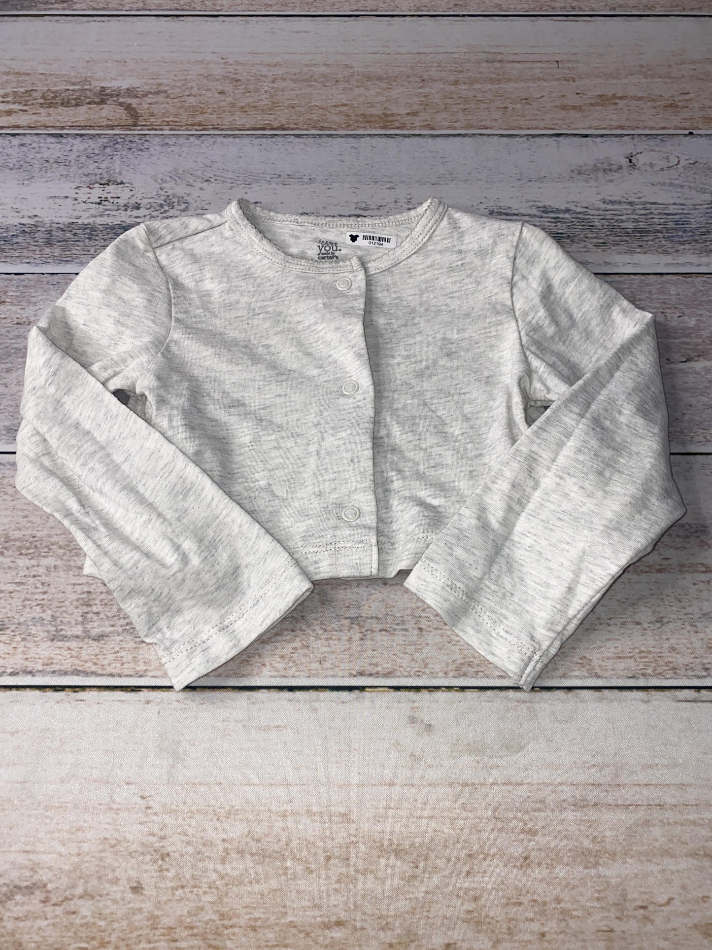 Carters Girls Grey Shirt Size: 24 months Grey