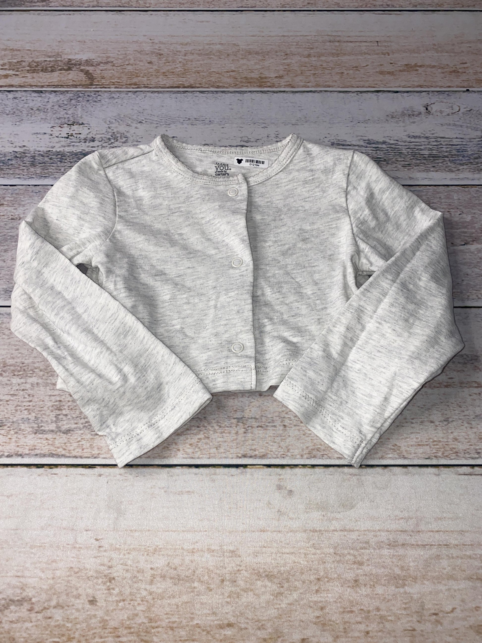 Carters Girls Grey Shirt Size: 24 months Grey