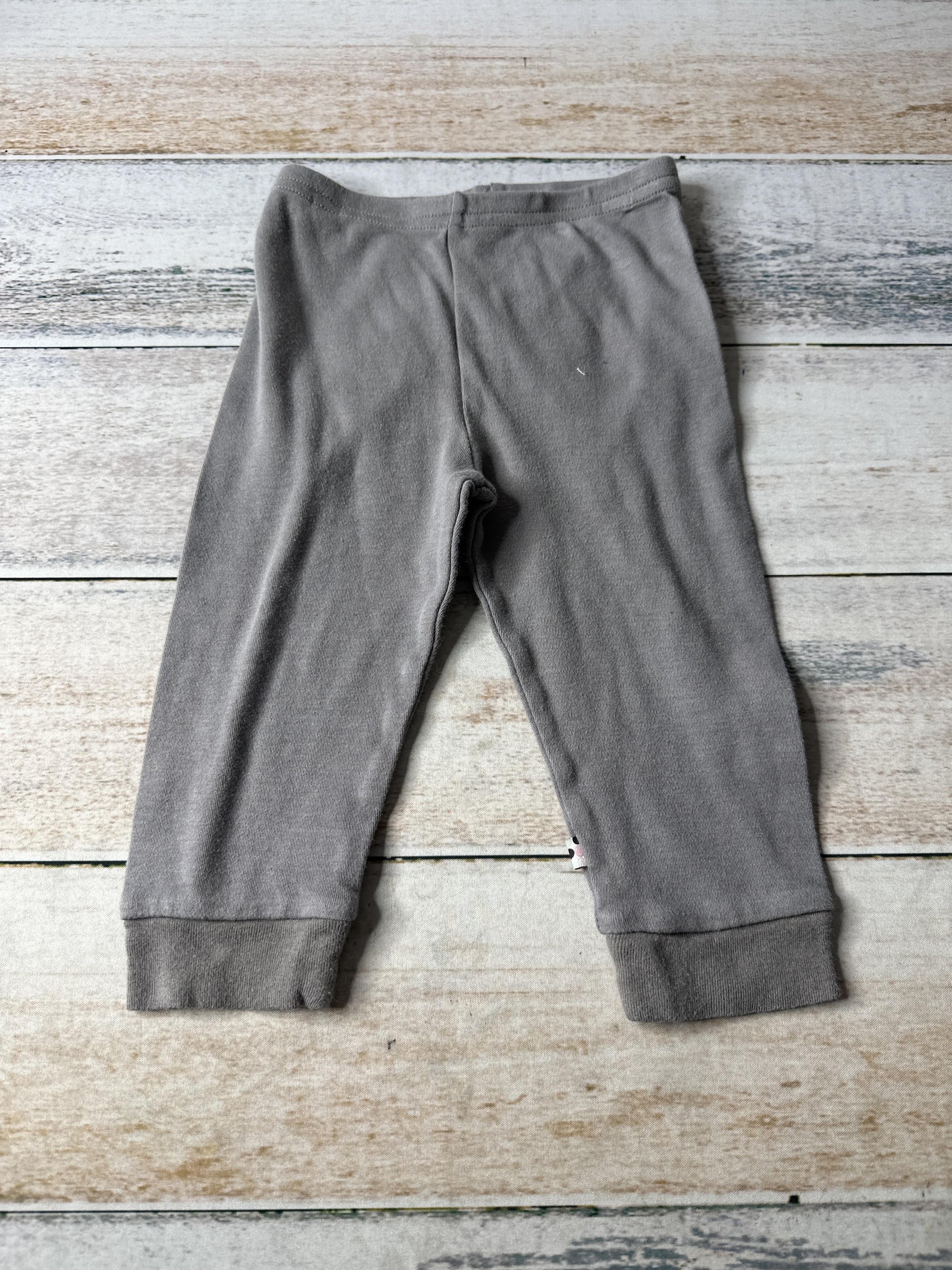 Babysoy Unisex Grey Pants Size: 18-24 months Grey