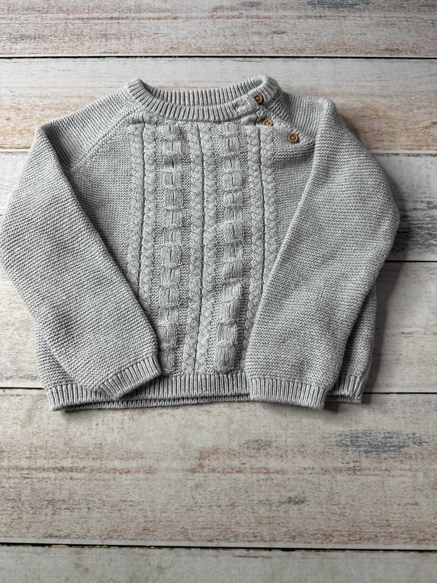 Little Planet Unisex Grey Sweater Size: 24 months Grey