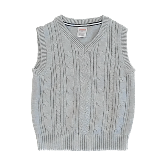 Gymboree Boys Grey Sweater Vest Size: 3T Grey