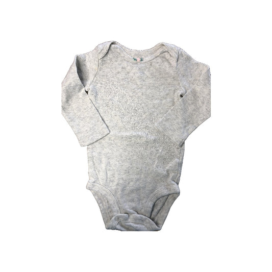 Carters Girls Grey Onesie Size: 12 months Grey