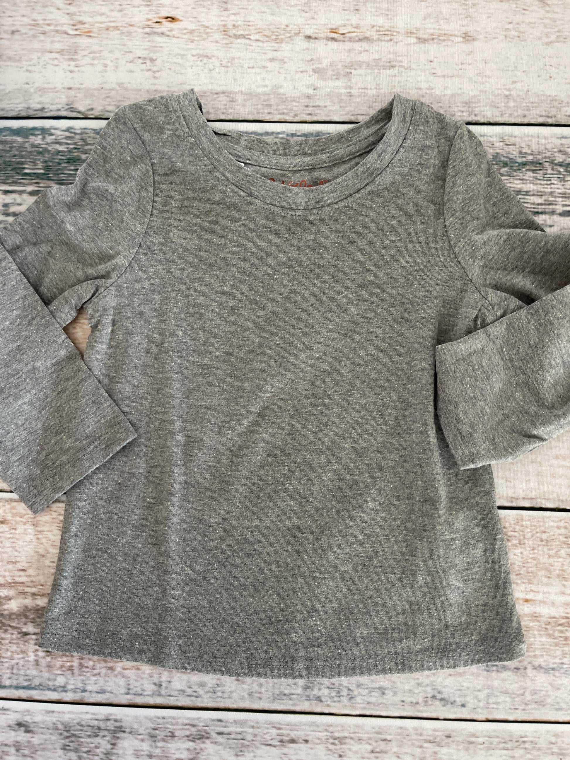 Cat & Jack Unisex Grey Long Sleeve T-Shirt Size: 18 months Grey