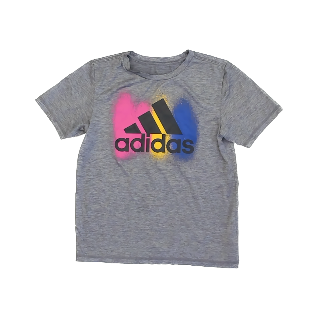 Adidas Girls Grey Athletic Top Size: *10-12 Years Grey