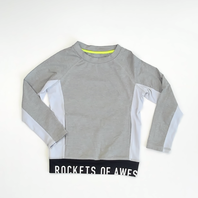 Rockets Of Awesome Boys Grey Athletic Top Size: 5T Grey