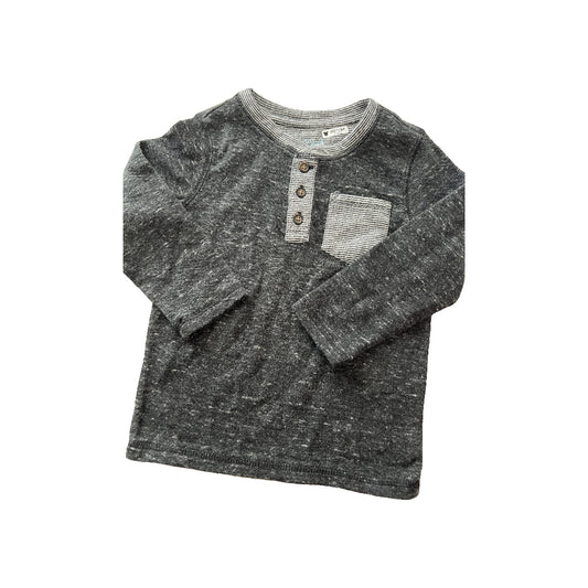 Cat & Jack Boys Grey Long Sleeve Shirt Size: 3T Grey