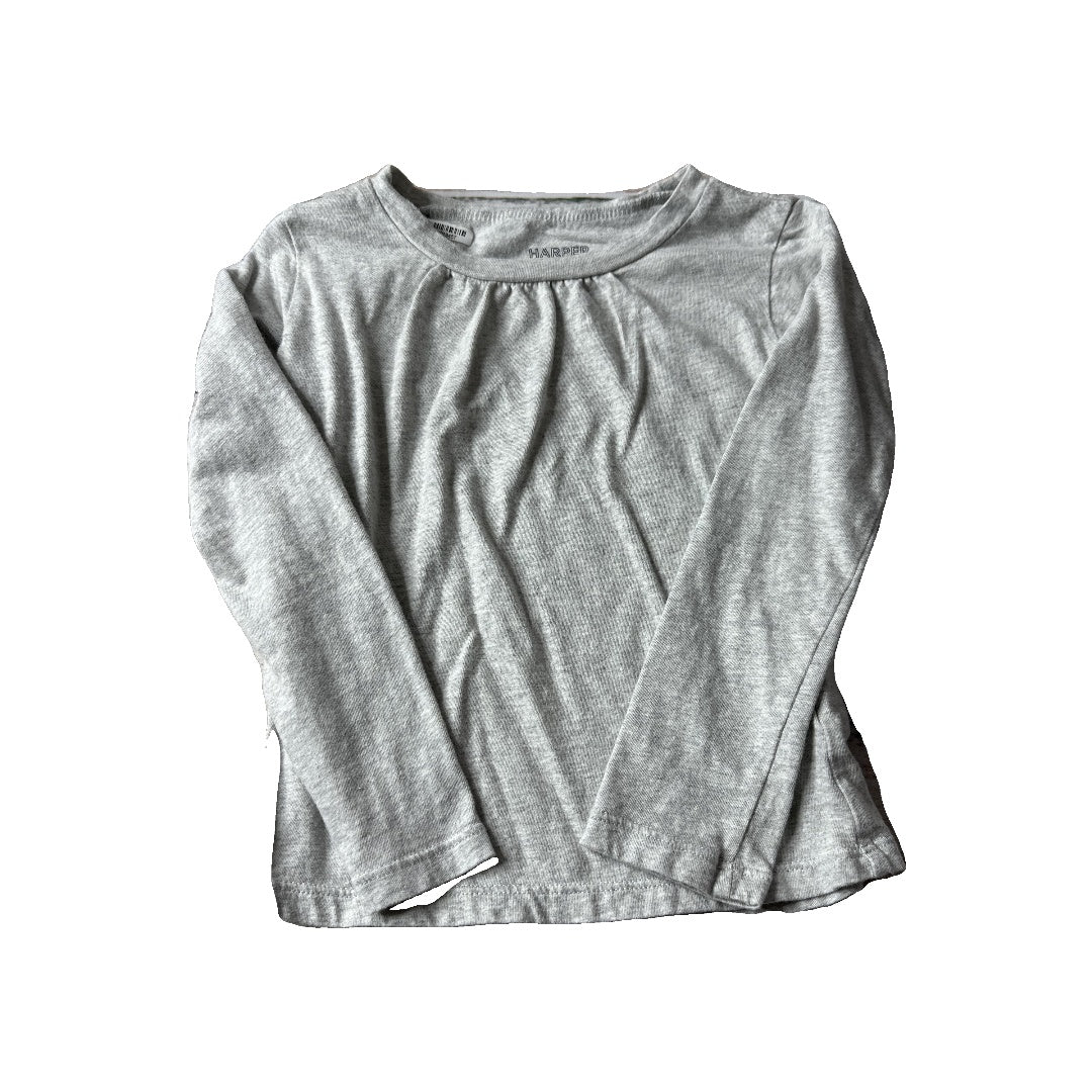 Harper Canyon Girls Grey Long Sleeve Shirt Size: 3T Grey