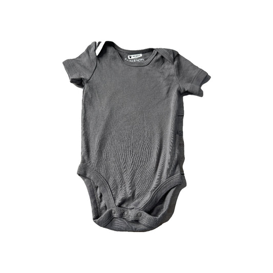 Mac & Moon Unisex Grey Onesie Size: 12 months Grey