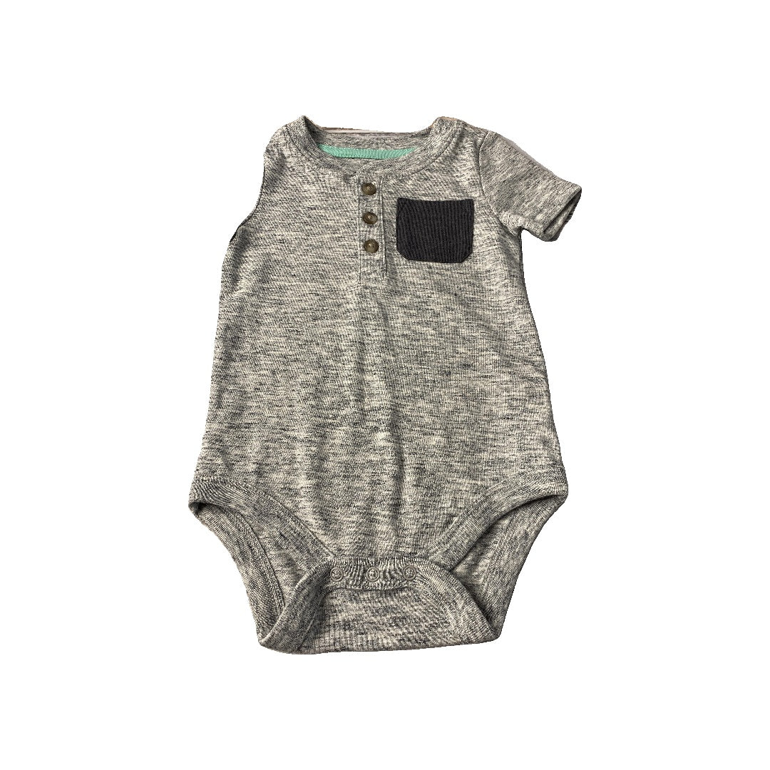 Cat & Jack Boys Grey Onesie Size: 3-6 months Grey
