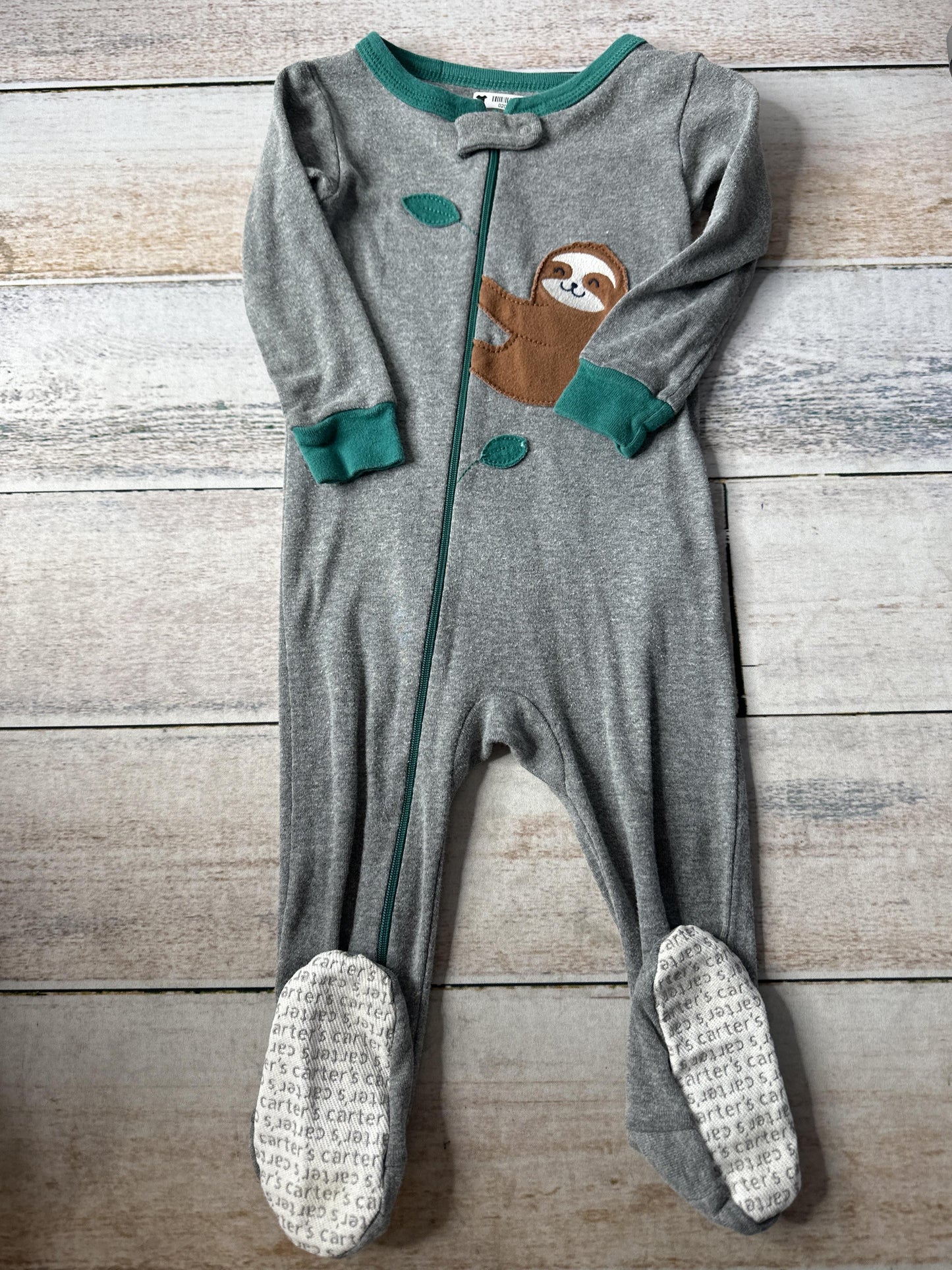 Carters Unisex Grey Pajamas Size: 12 months Grey