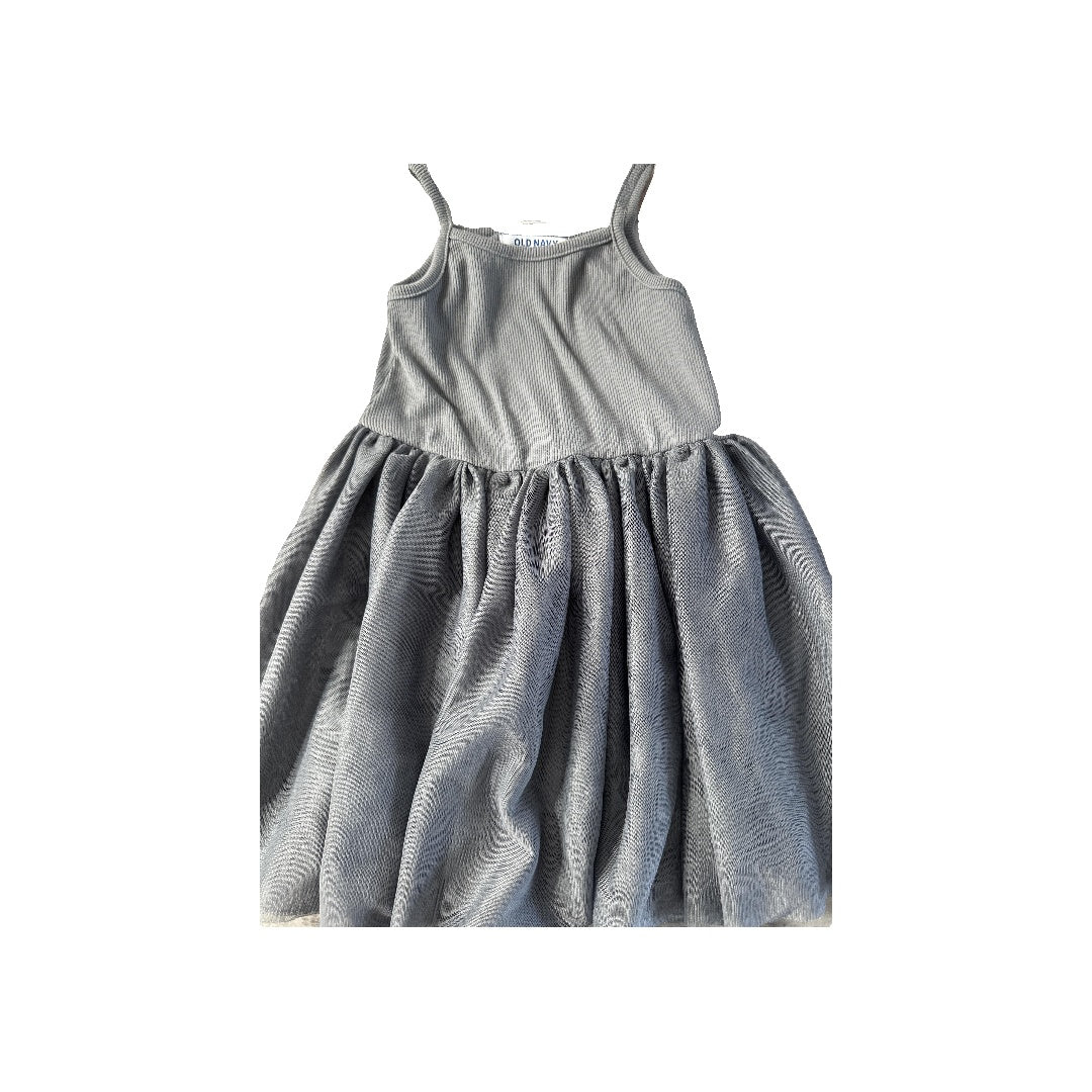 Old Navy Girls Grey Dress Size: 4T Grey