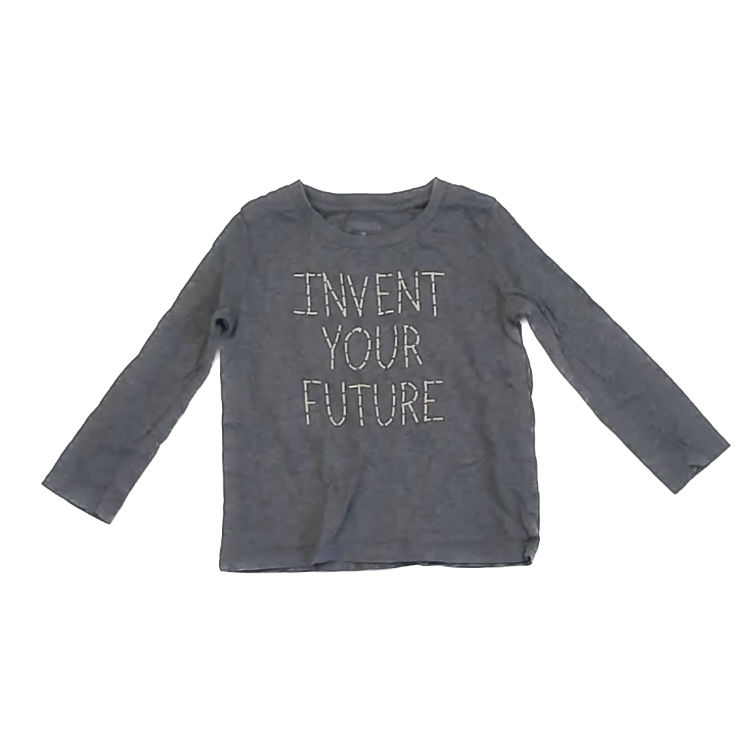 Gymboree Girls Grey Long Sleeve T-Shirt Size: 2T Grey