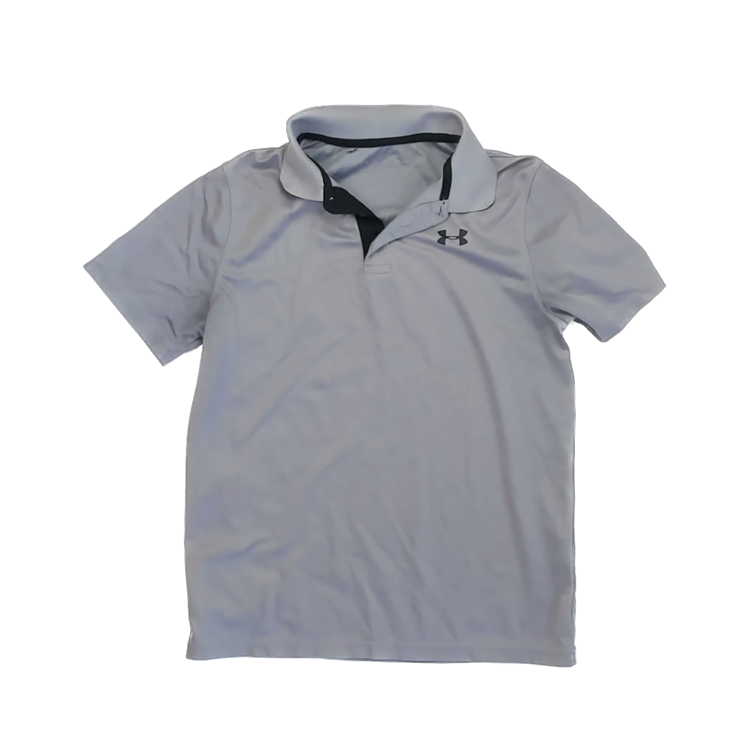 Under Armour Boys Grey Polo Shirt Size: YXL 16-18 Years Grey