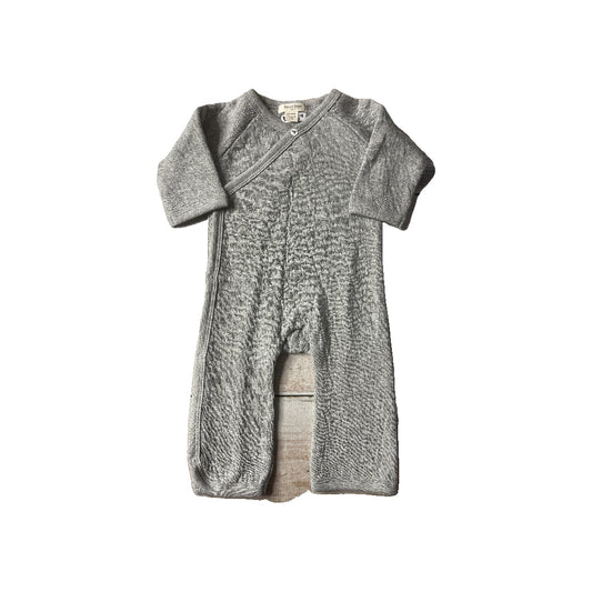 Burt's Bees Unisex Grey Long Sleeve Outfit Size: Preemie Grey