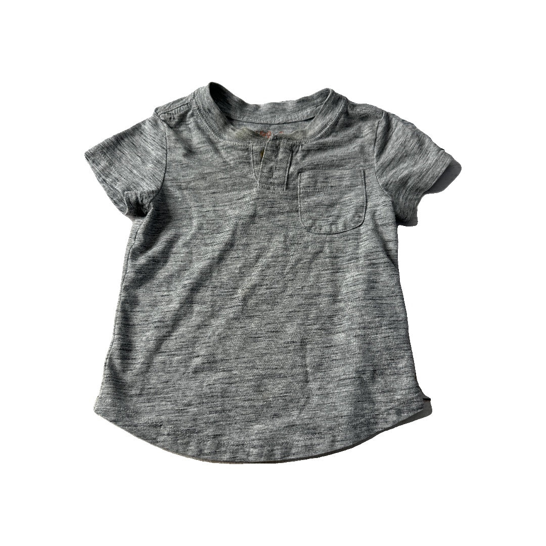 Cat & Jack Boys Grey T-Shirt Size: 12 months Grey