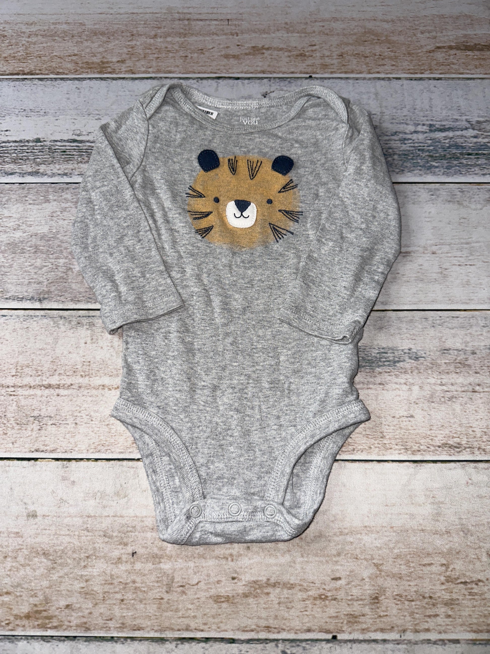 Carters Unisex Grey Onesie Size: 6-9 months Grey