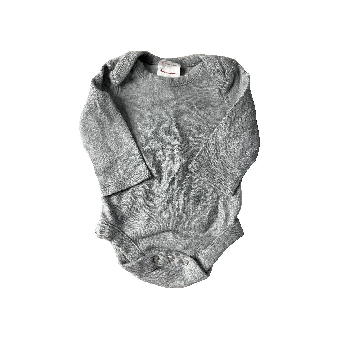 Hanna Andersson Unisex Grey Onesie Size: 0-3 months Grey