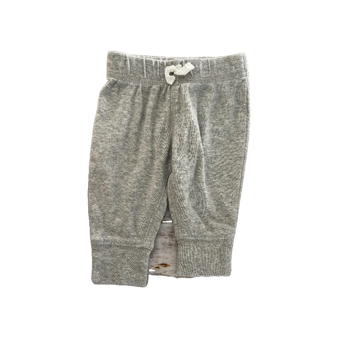 Carters Unisex Grey Pants Size: 3 months Grey