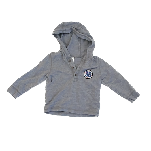 Cat & Jack Boys Grey Hoodie Size: 2T Grey