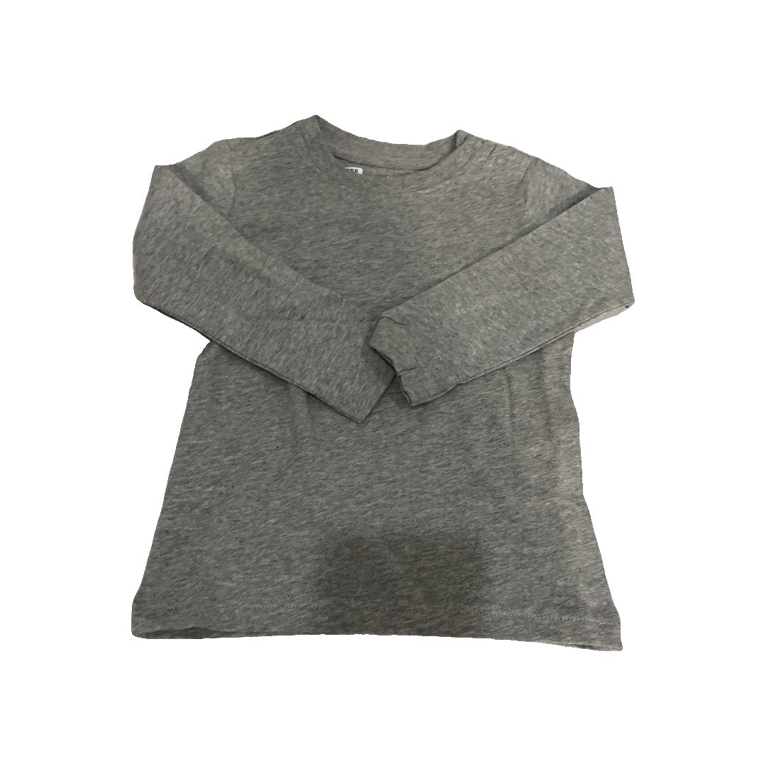 Primary Unisex Grey Long Sleeve Shirt Size: 18-24 months Grey