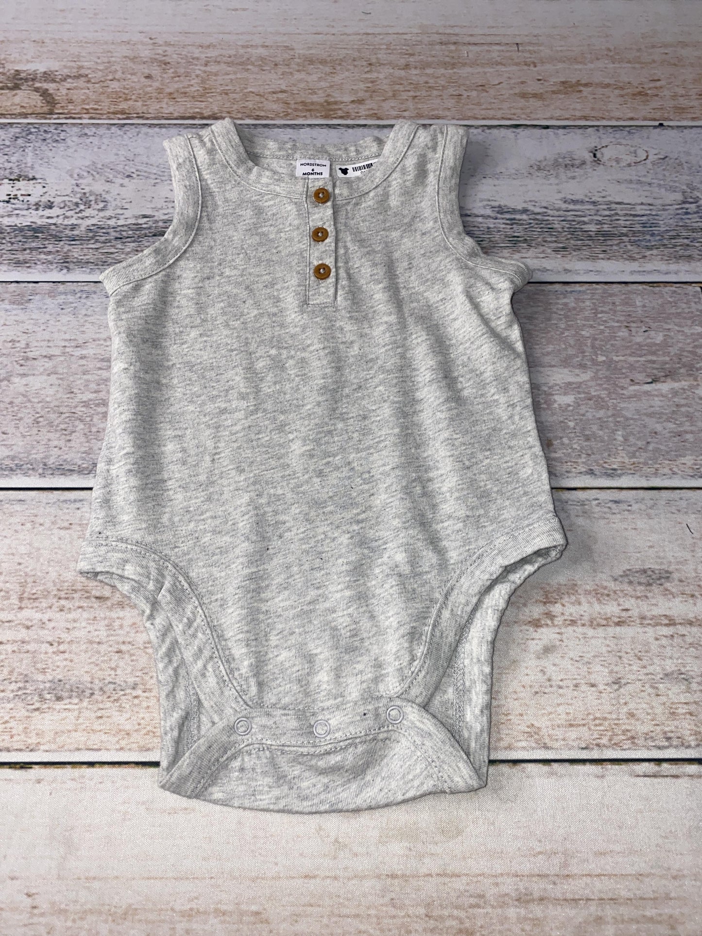 Nordstrom Boys Grey Onesie Size: 6 months Grey
