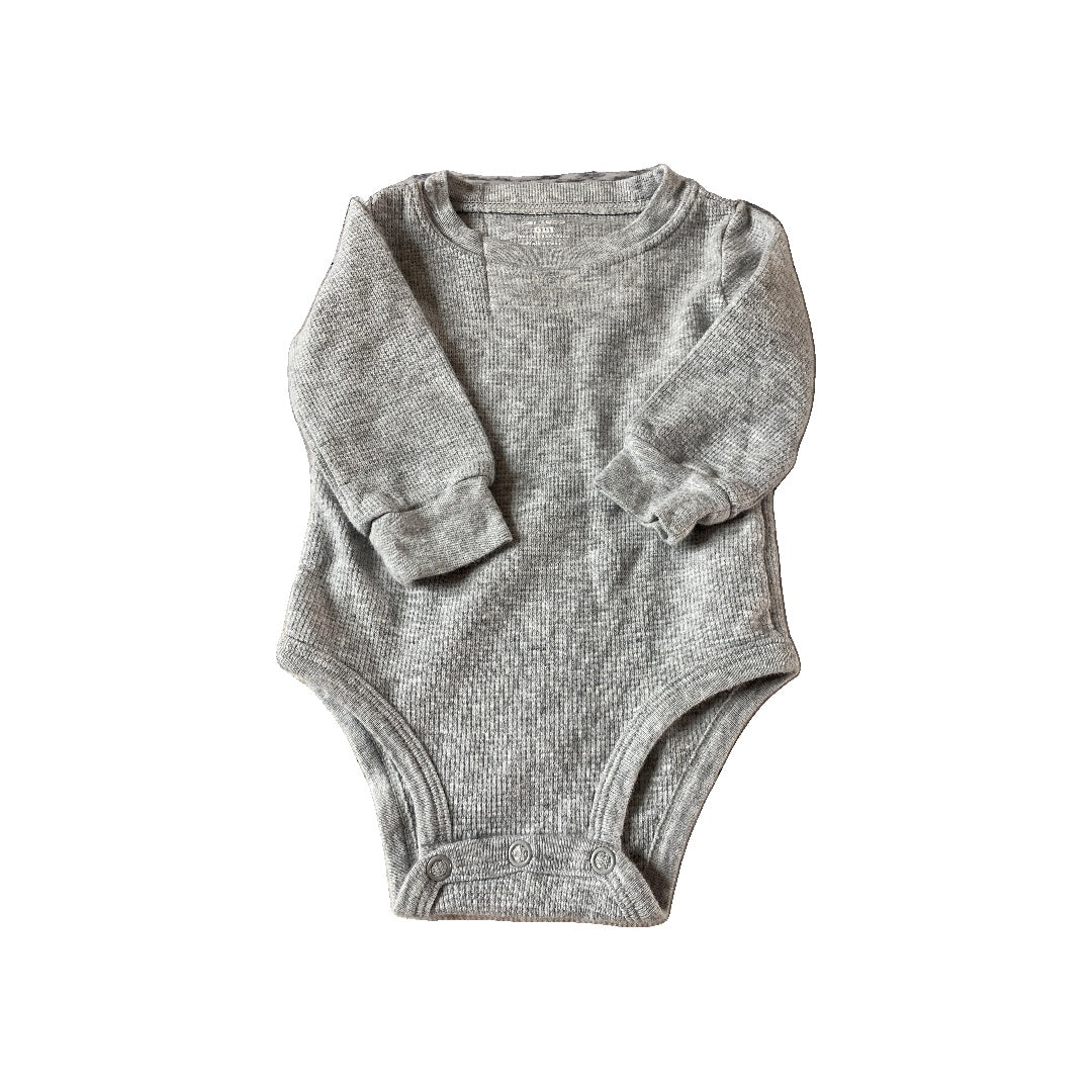 Carters Unisex Grey Onesie Size: 6 Grey