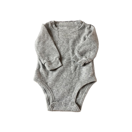 Carters Unisex Grey Onesie Size: 6 Grey
