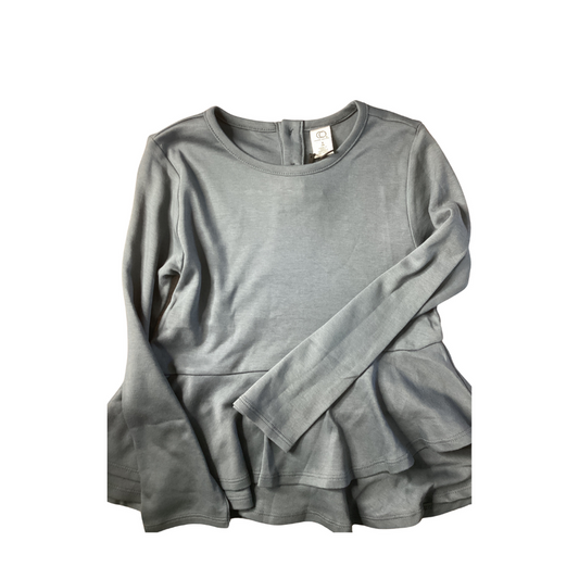 Colored Organics Girls Grey Long Sleeve T-Shirt Size: 5T Grey