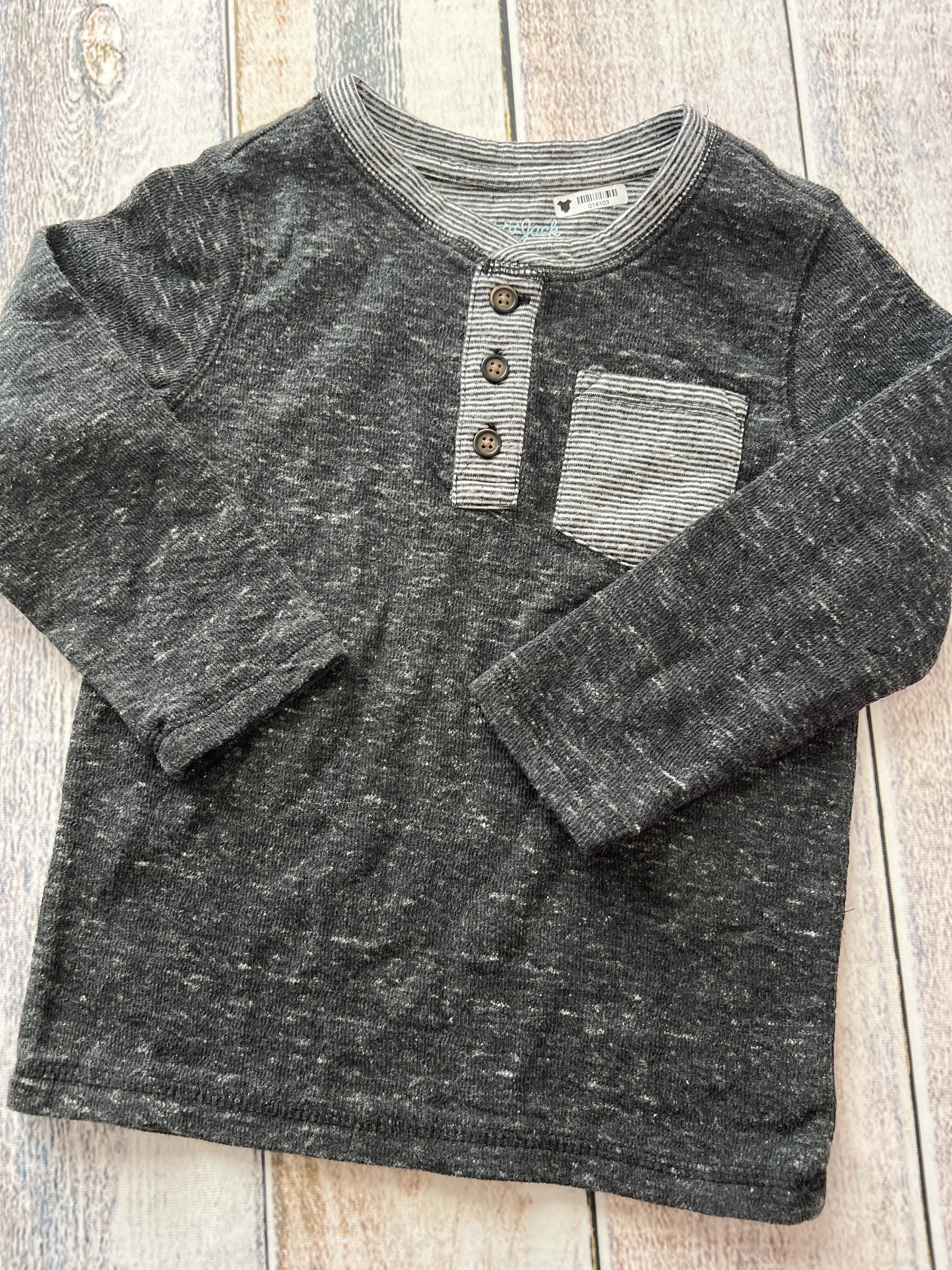 Cat & Jack Boys Grey Long Sleeve Shirt Size: 3T Grey