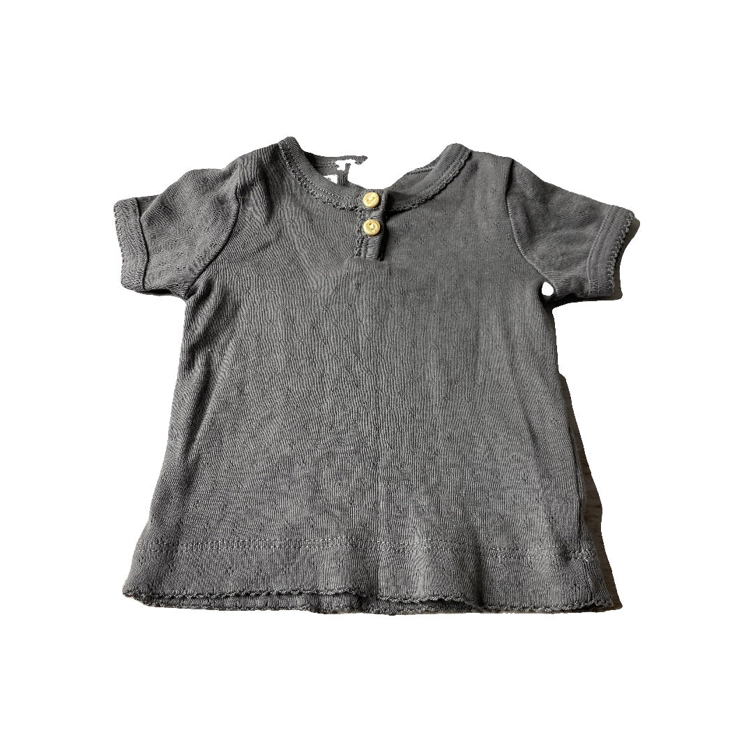 H&M Girls Grey Shirt Size: 2-4 months Grey