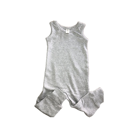 Colored Organics Girls Grey Romper Size: 6-9 months Grey