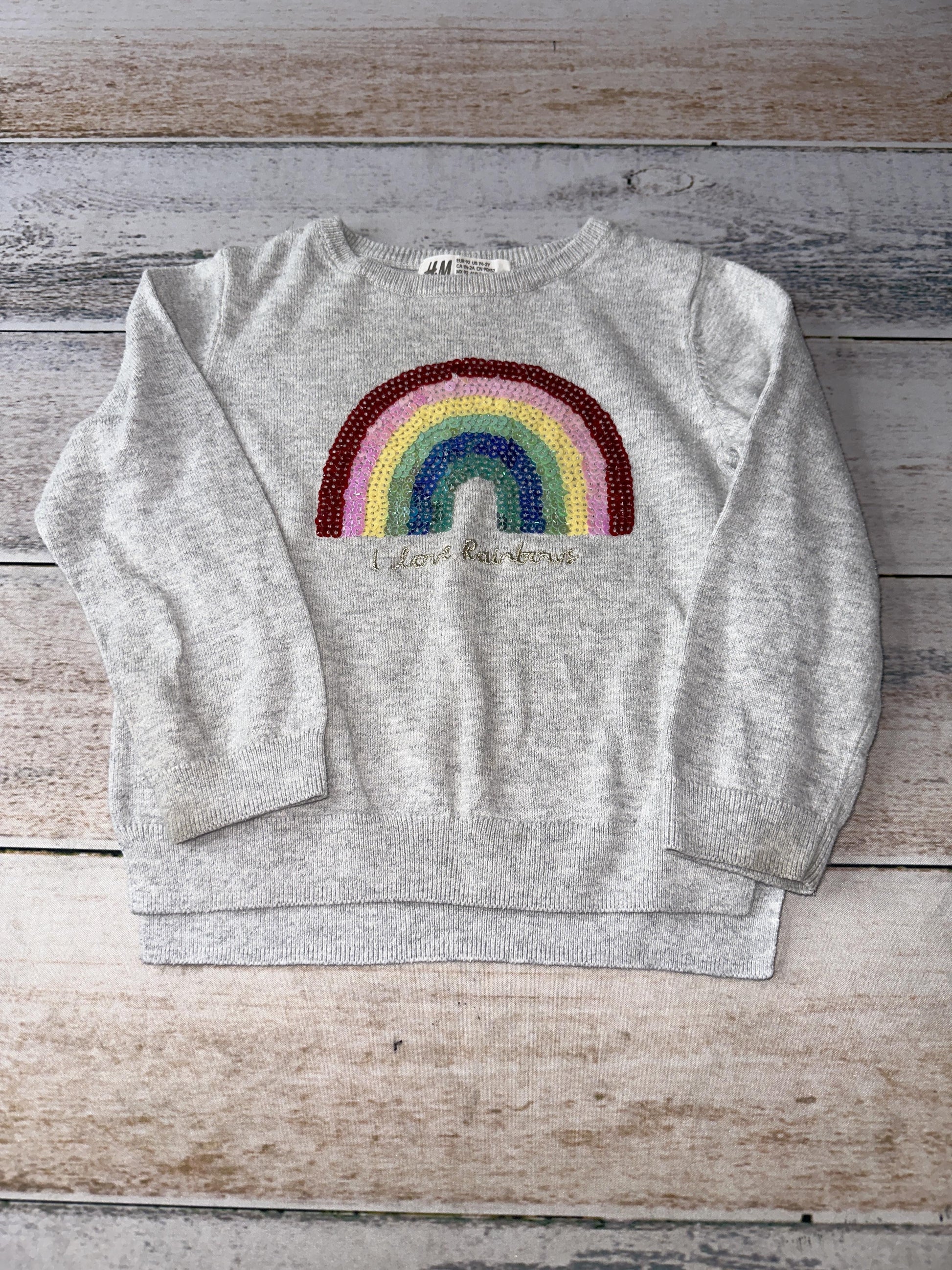 Girls Grey Sweater Size: 2T Grey