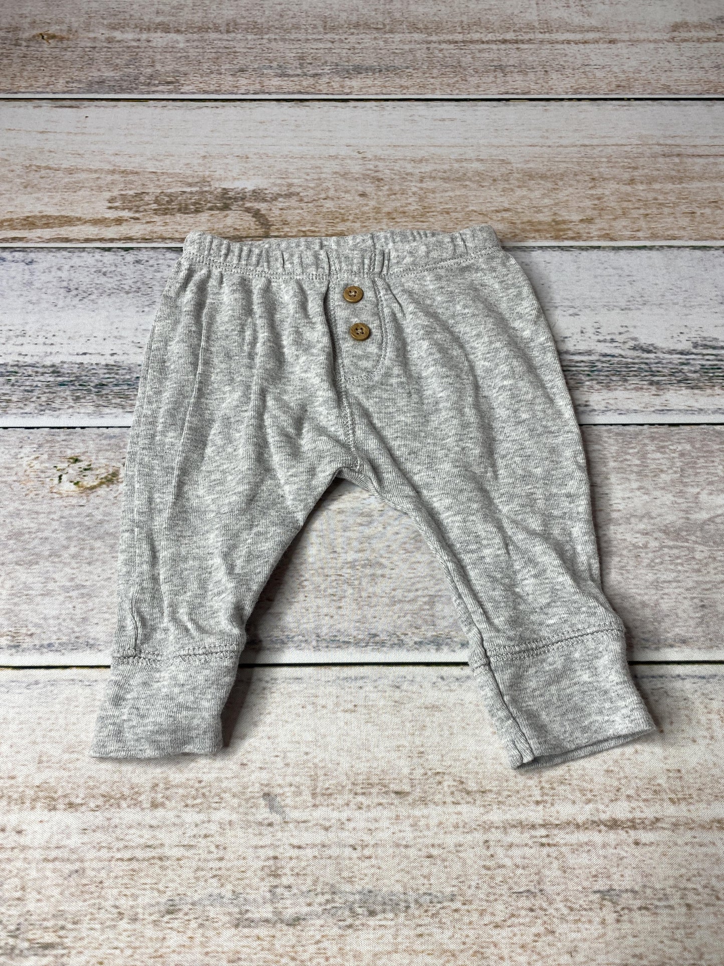 Carters Unisex Grey Pants Size: 3 months Grey