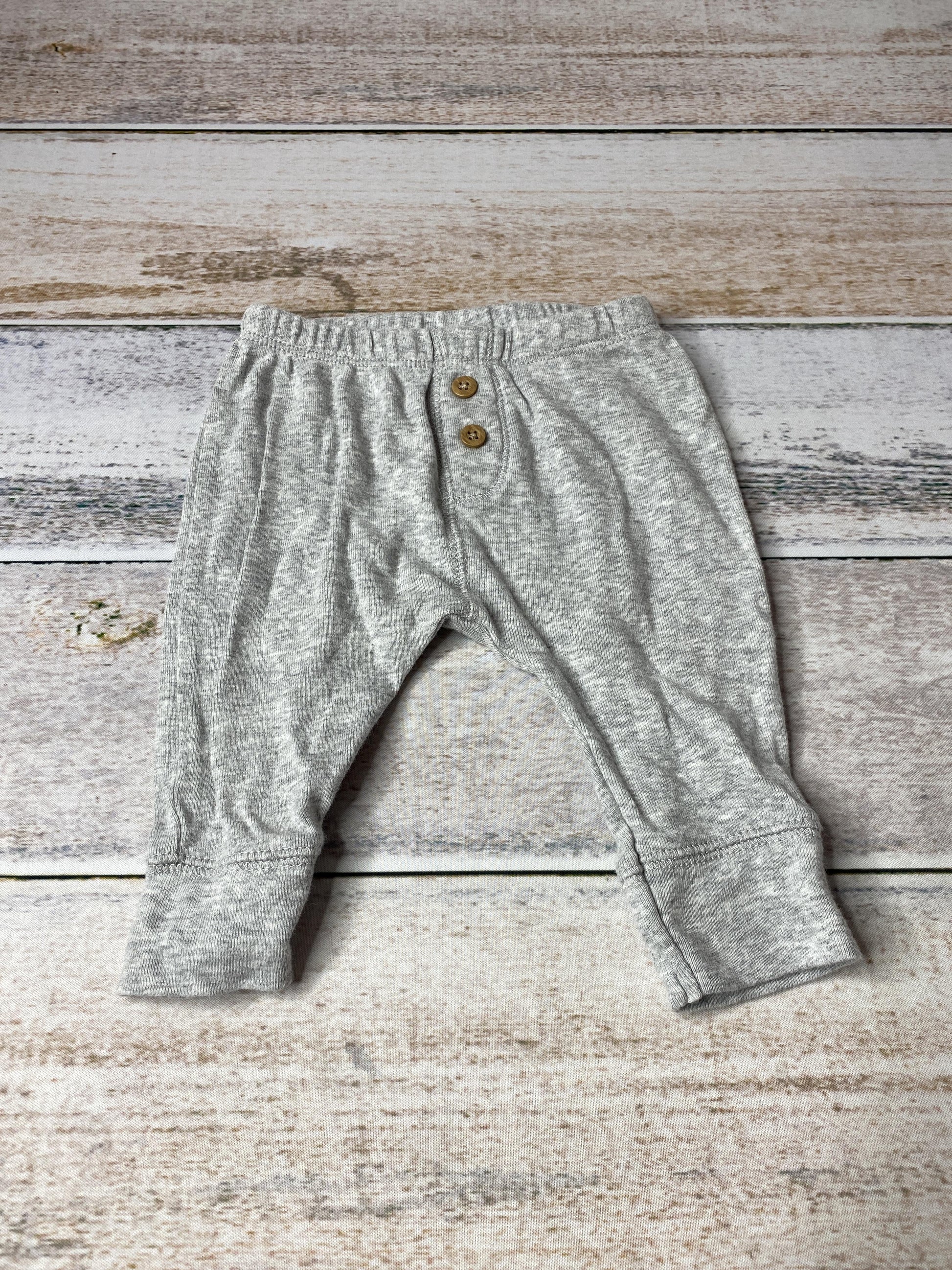 Carters Unisex Grey Pants Size: 3 months Grey
