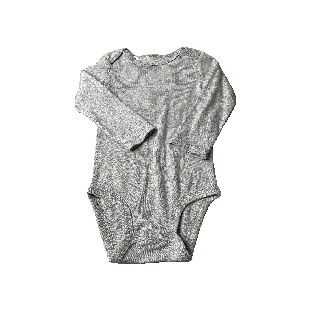 Carters Unisex Grey Onesie Size: 24 months Grey