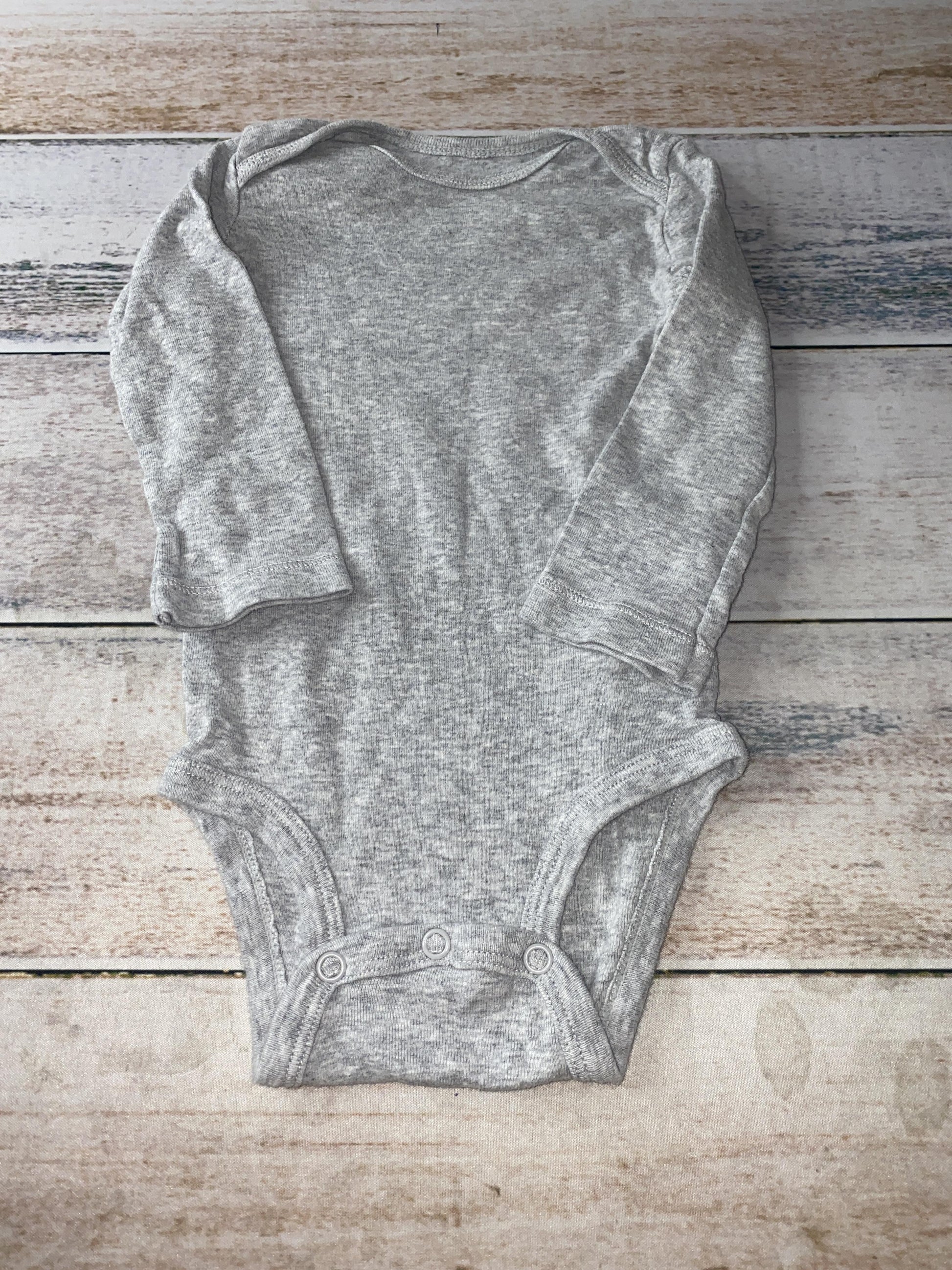 Carters Boys Grey Onesie Size: 12M Grey