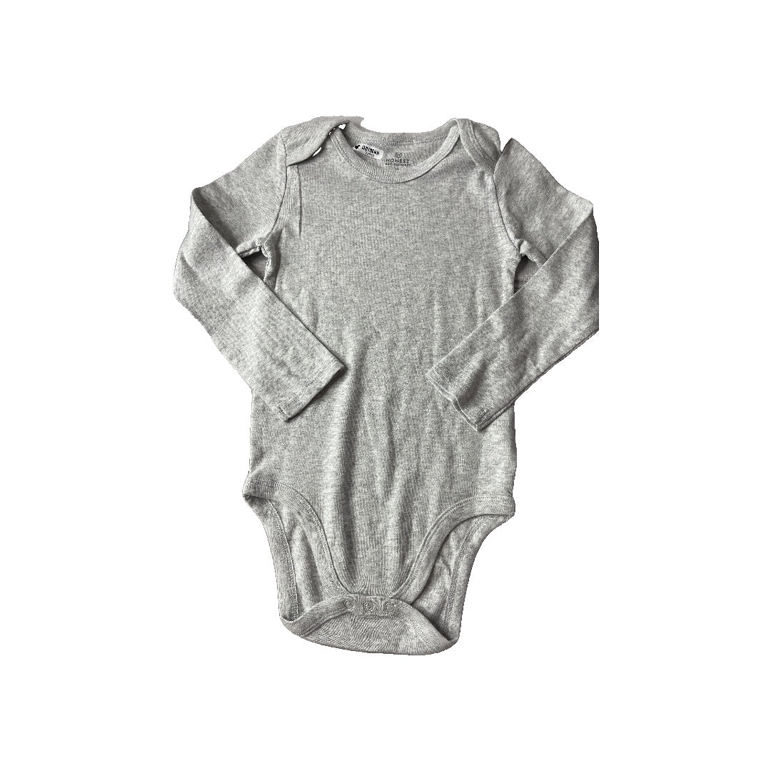 Honest Co Unisex Grey Onesie Size: 18 months Grey