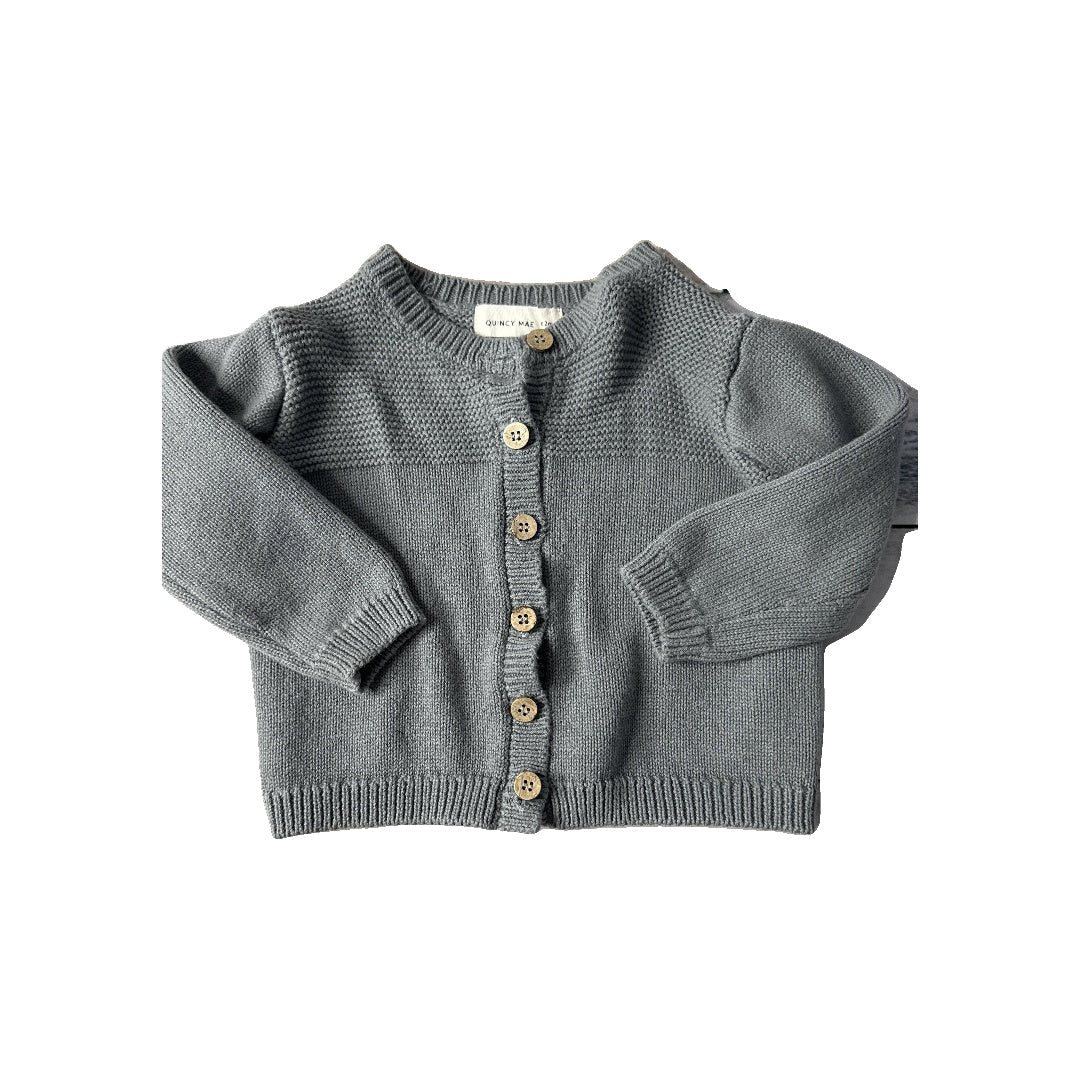 Quincy Mae Unisex Grey Sweater Size: 6-12 months Grey
