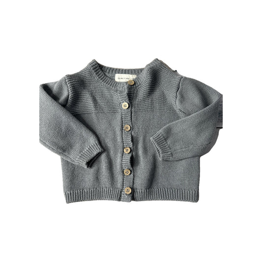 Quincy Mae Unisex Grey Sweater Size: 6-12 months Grey