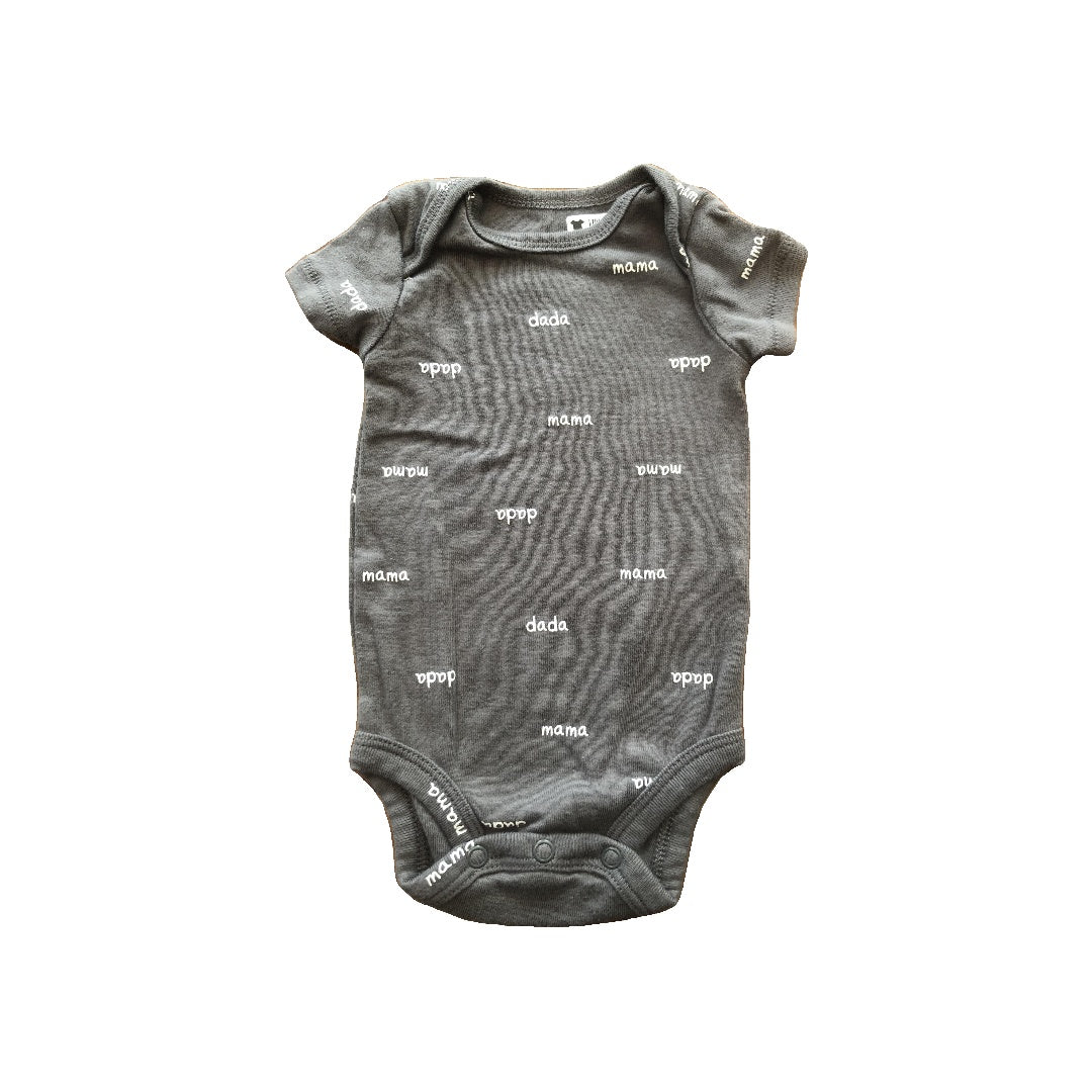 Carters Boys Grey Onesie Size: 3 months Grey