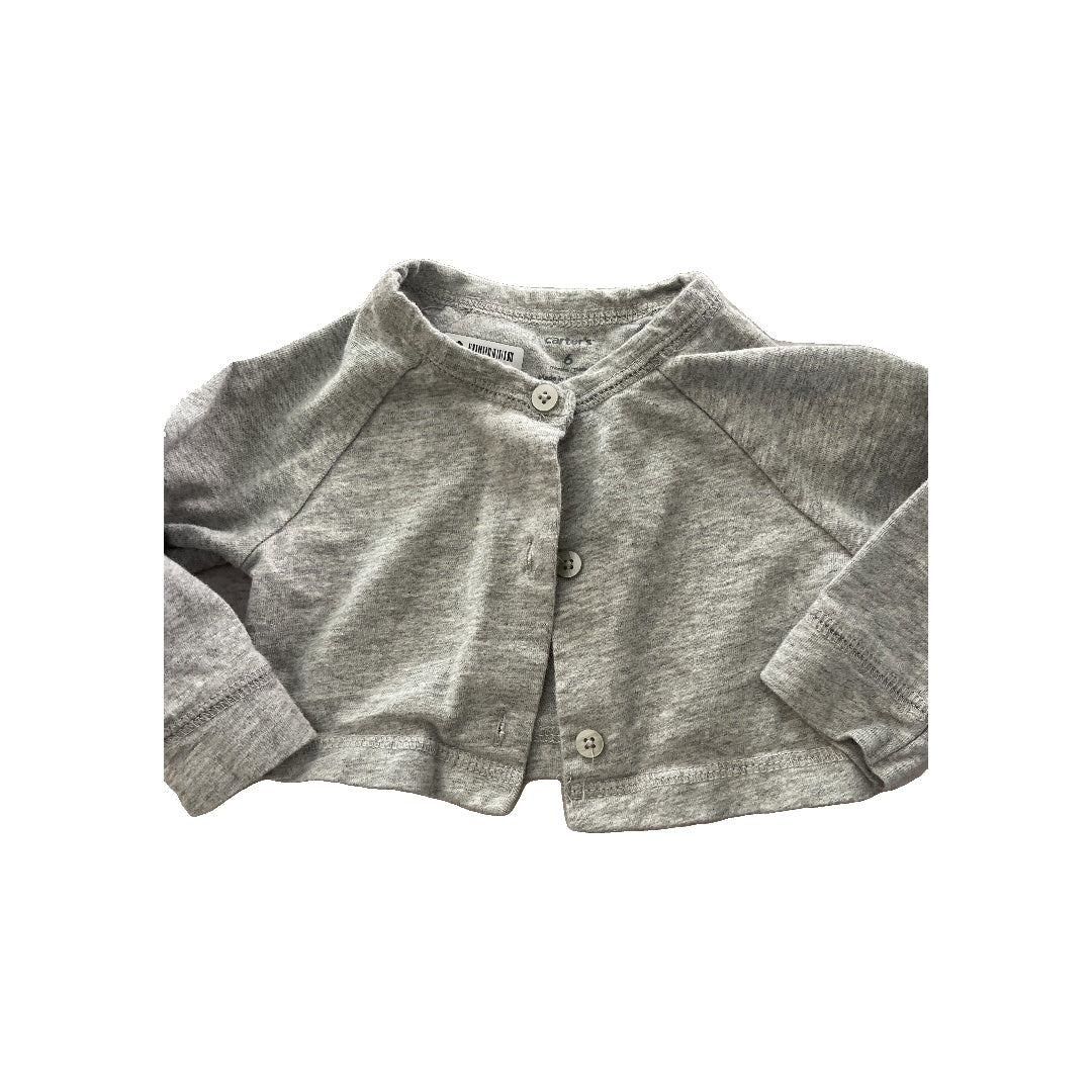 Carters Girls Grey Sweater Size: 6 months Grey